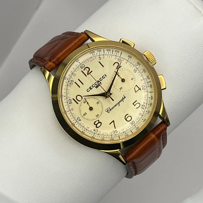HERITAGE / MECHANICAL CHRONOGRAPH ST1902 / YELLOW-BROWN