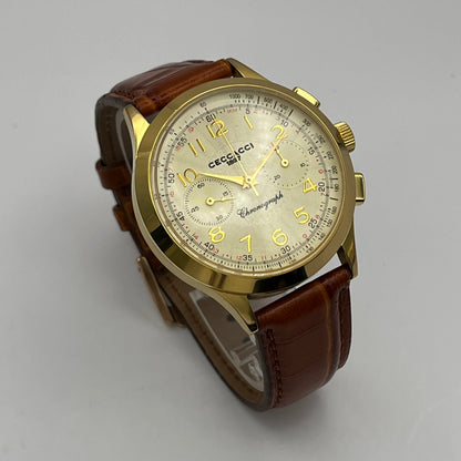 HERITAGE / MECHANICAL CHRONOGRAPH ST1902 / YELLOW-BROWN
